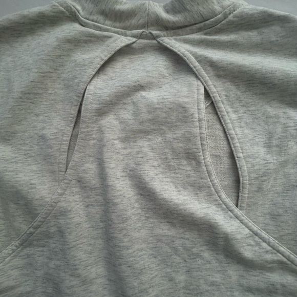 Lululemon light grey pullover with cut out back design. Size 2. Worn Once! - Picture 5 of 5